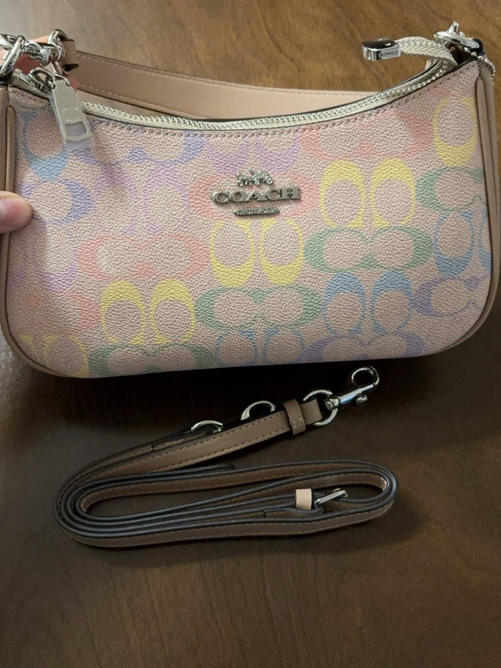 Coach Pastel Signature Small Shoulder Bag